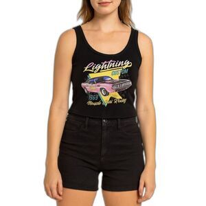 Obsessive Love Women’s Lightning Custom Muscle Cars Racing Tank Top | Size Large
